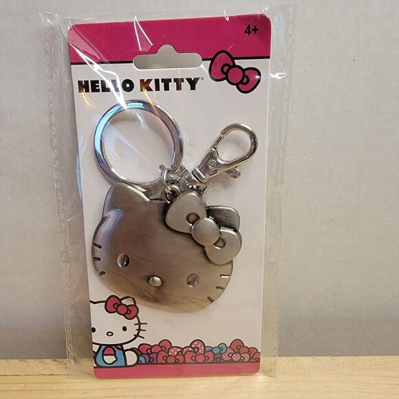 Hello Kitty Pewter Keychain Approx 2" Tall - NIP - Picture 3 of 3